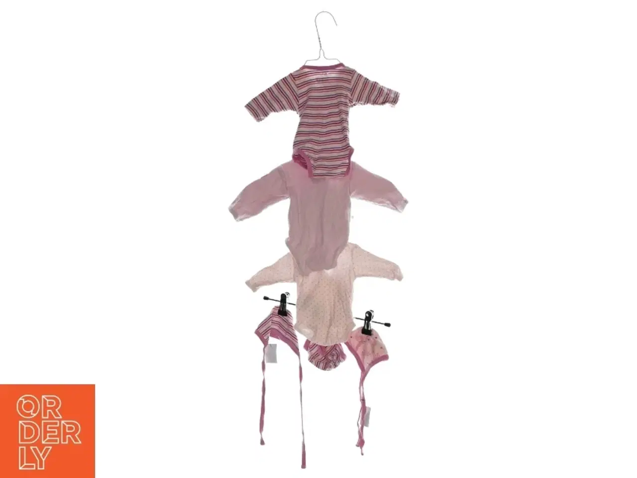 Billede 2 - Langærmet bodystockings med huer (3 styks) (str. 40 /0-1 mdr.)
