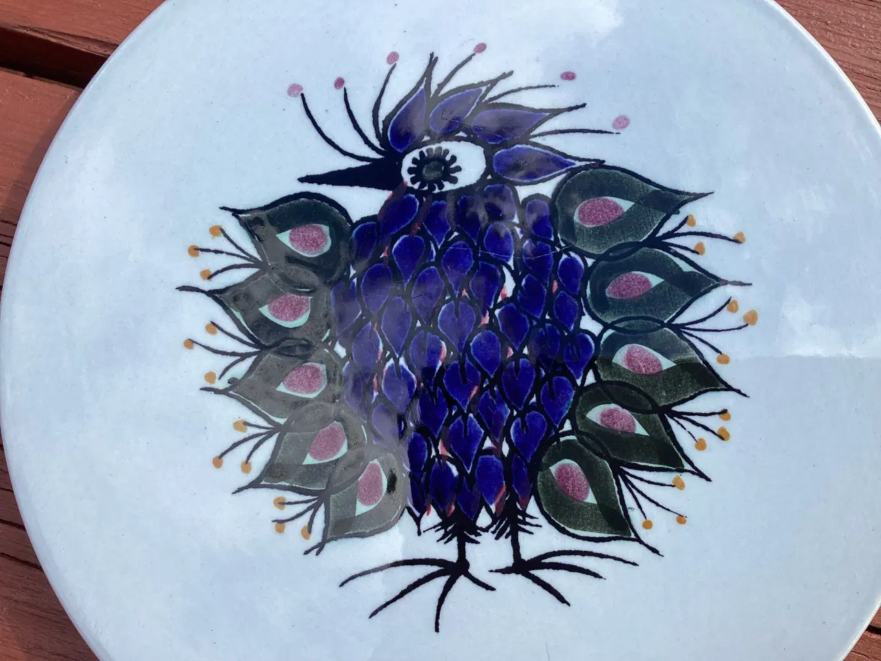 Billede 1 - 3 royal Copenhagen platter/smør-brikker med fugle 