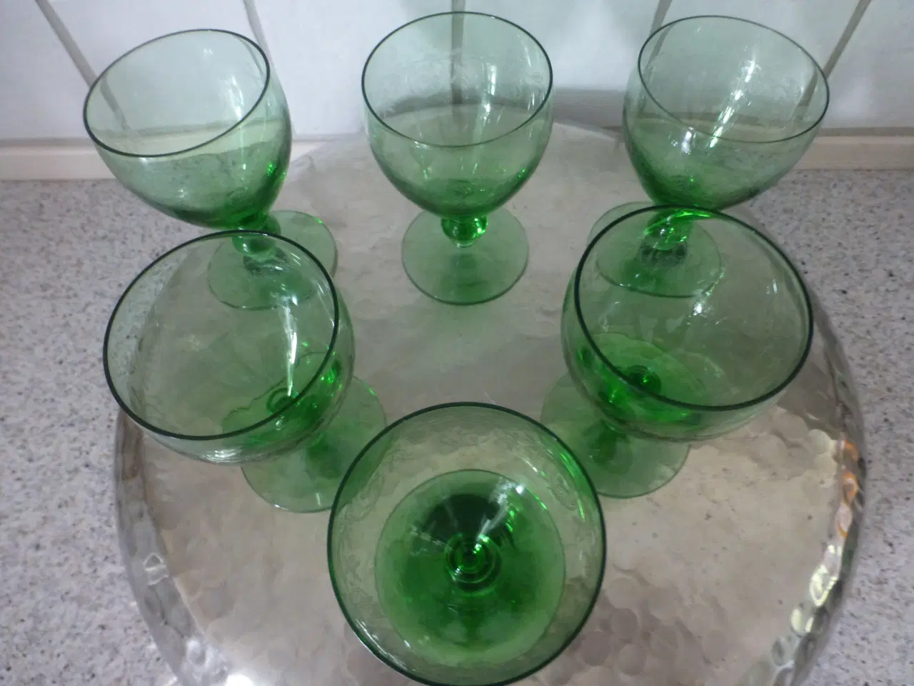 Billede 3 - Hvidvin Glas Grønne GERDA Pris for 6 = 300