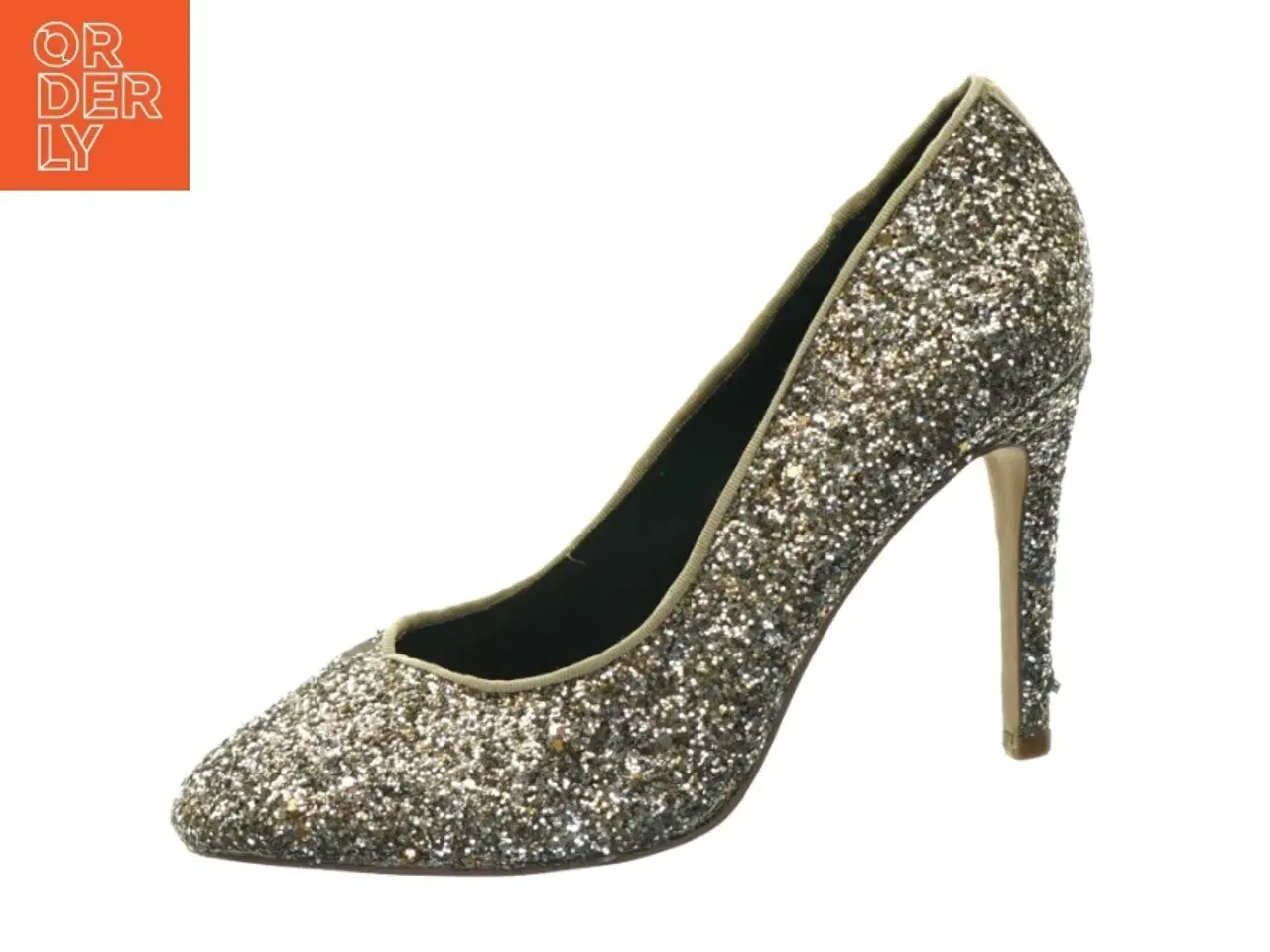 Billede 1 - Glitrende højhælede sko fra ONLY (str. 39)
