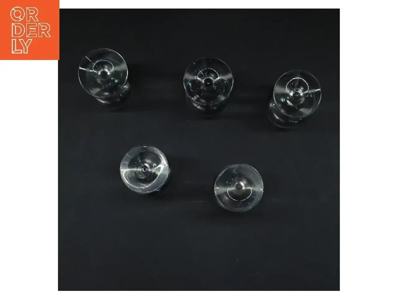 Billede 3 - 5 stk. Holmegaard Atlantic hvidvinsglas(str. 5 stk Ø 4,5 cm Længde 11,5 cm)