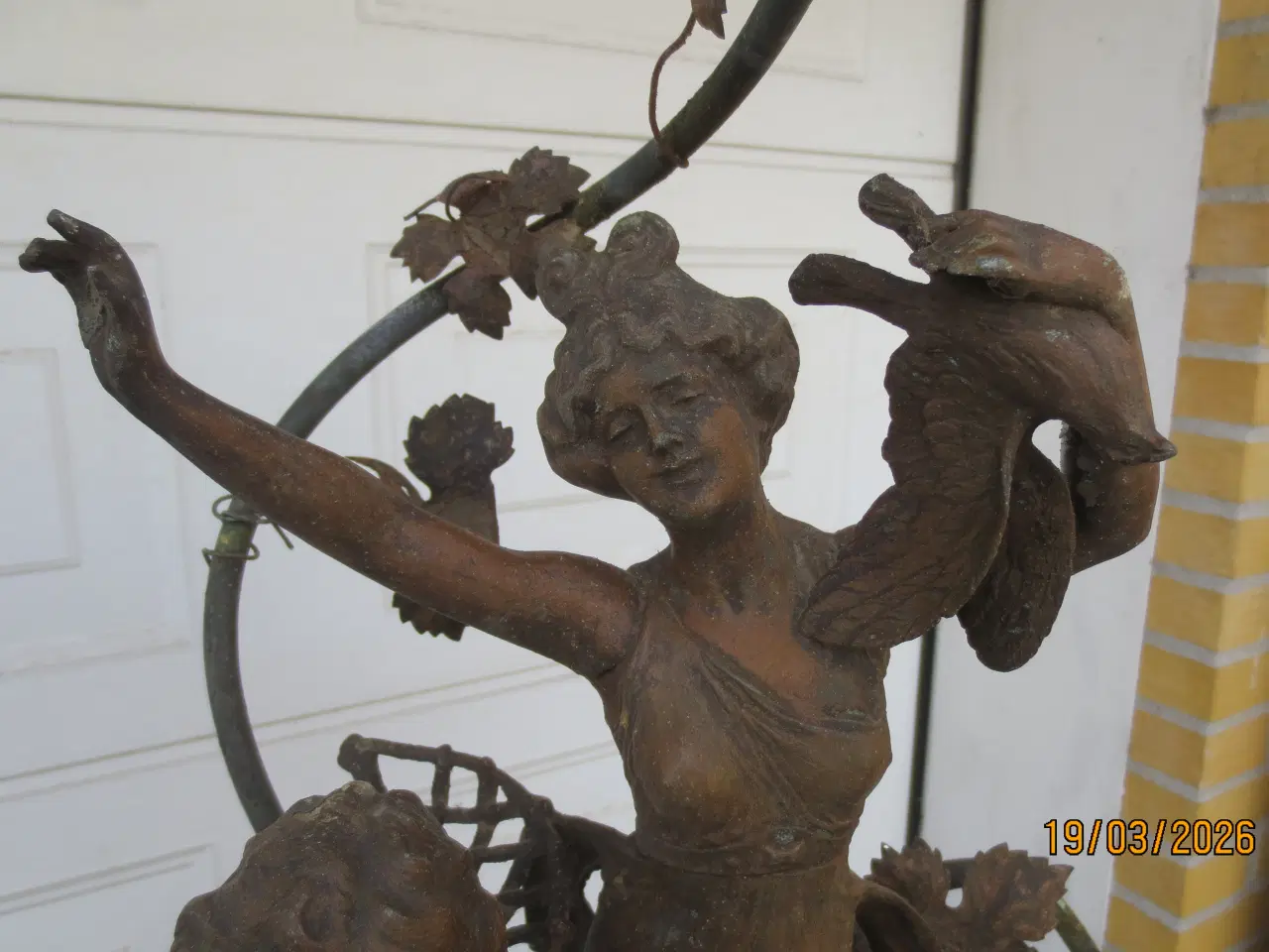 Billede 8 - 1 stk Art-Nouveau-lampe 1900