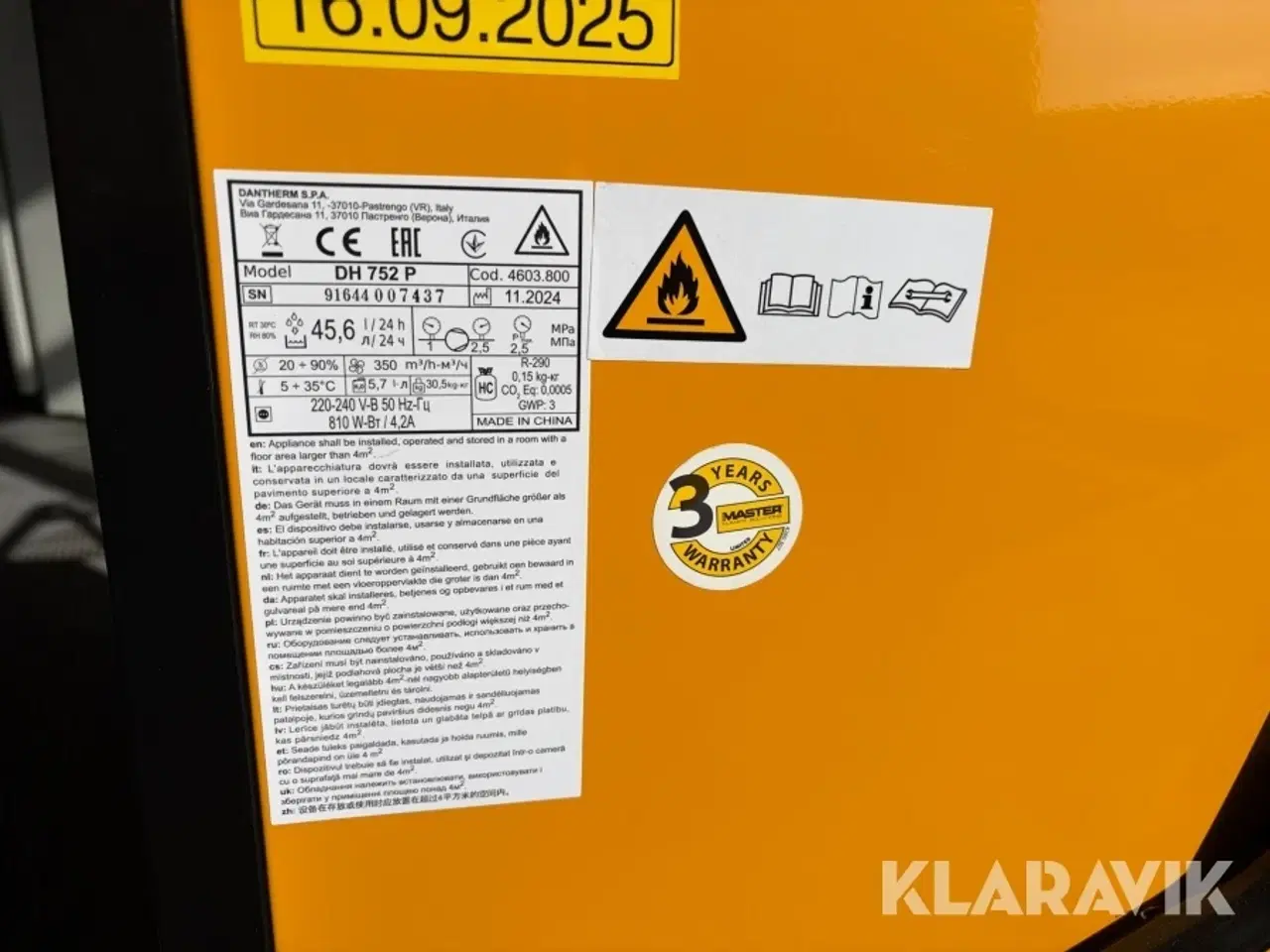 Billede 8 - Affugter Master climate solutions DH 752 P