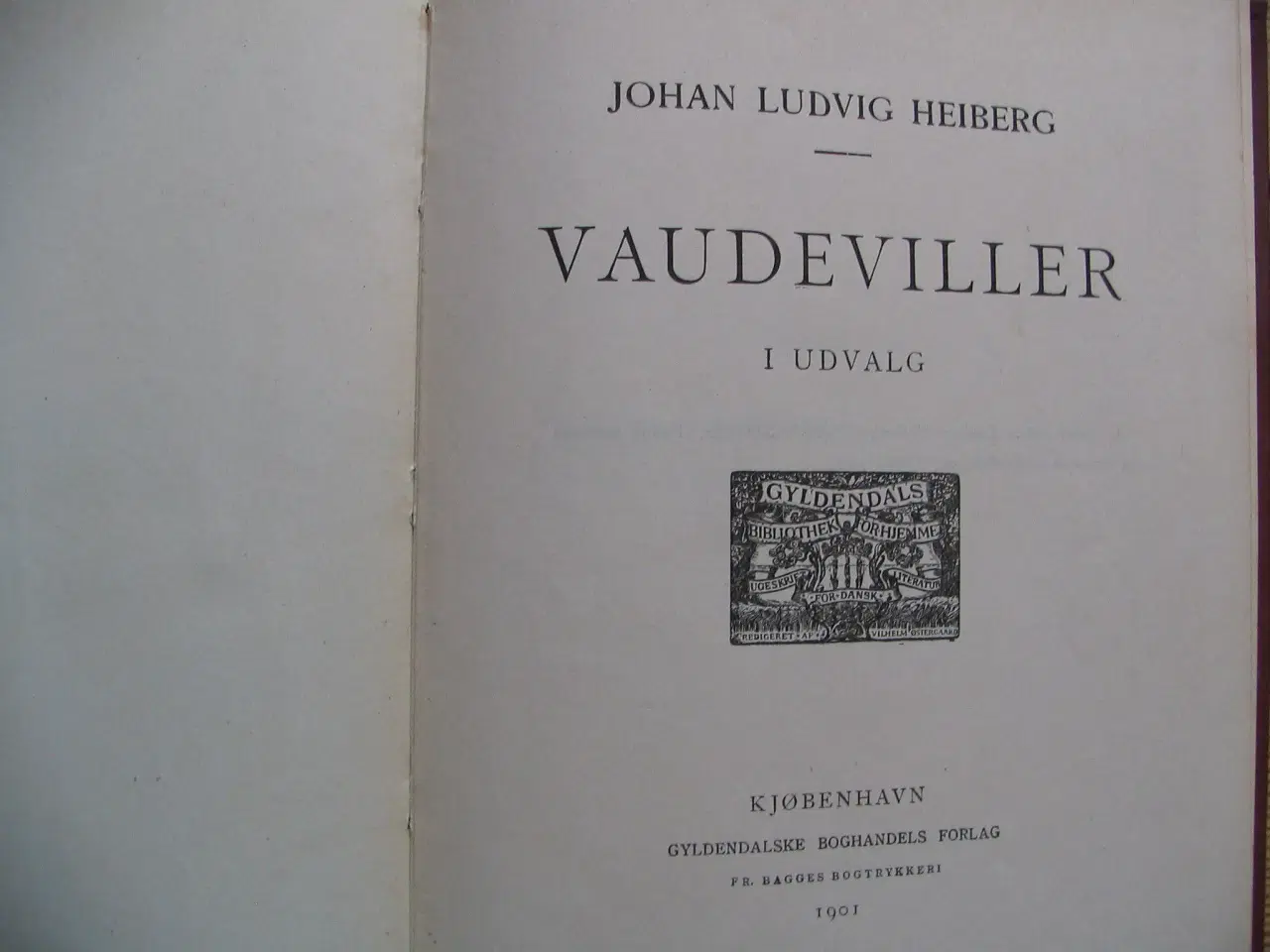Billede 4 - Johan Ludvig Heiberg. Vaudeviller i udvalg