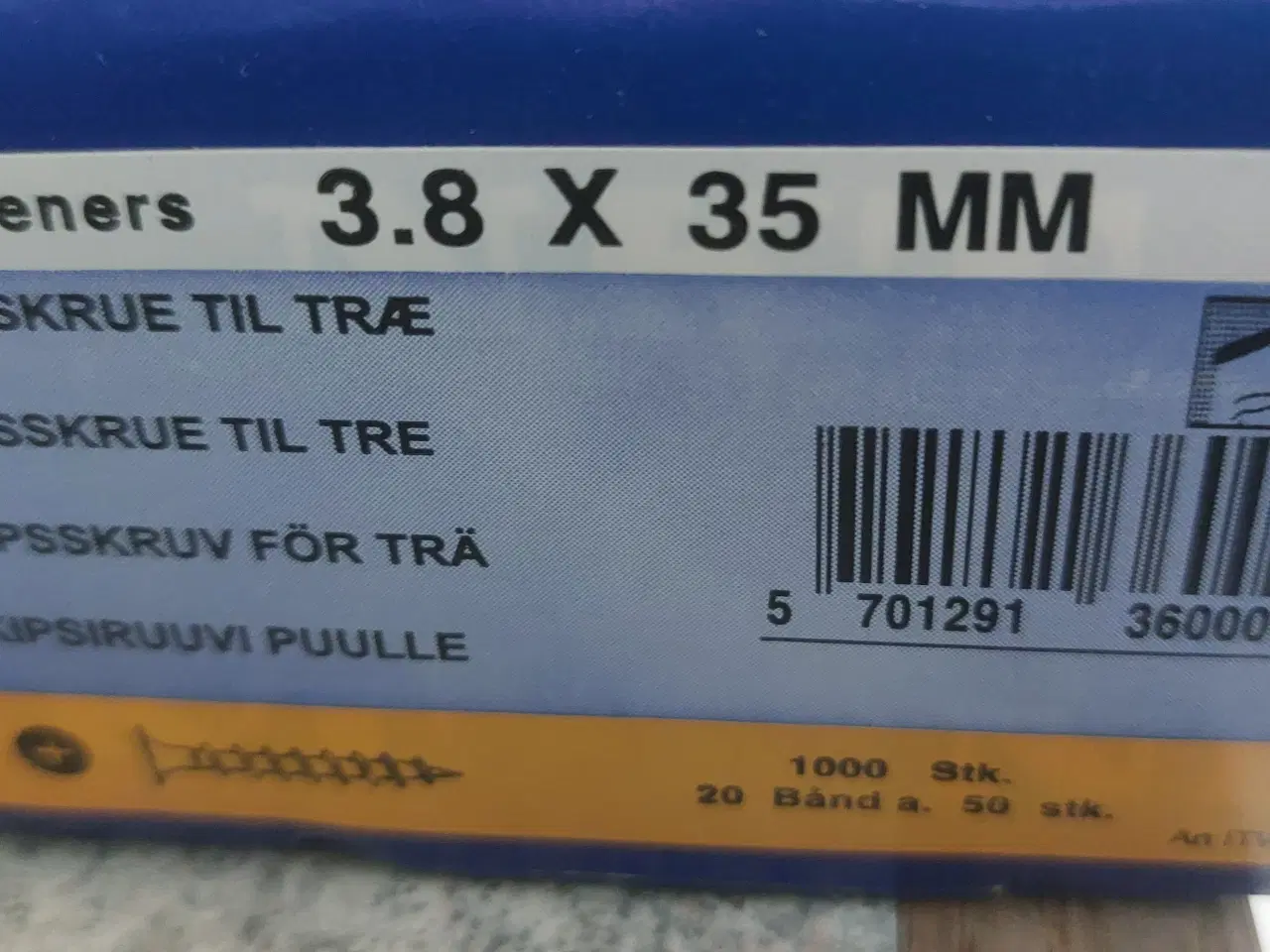Billede 3 - Gipsplade skruer til stål og træ
