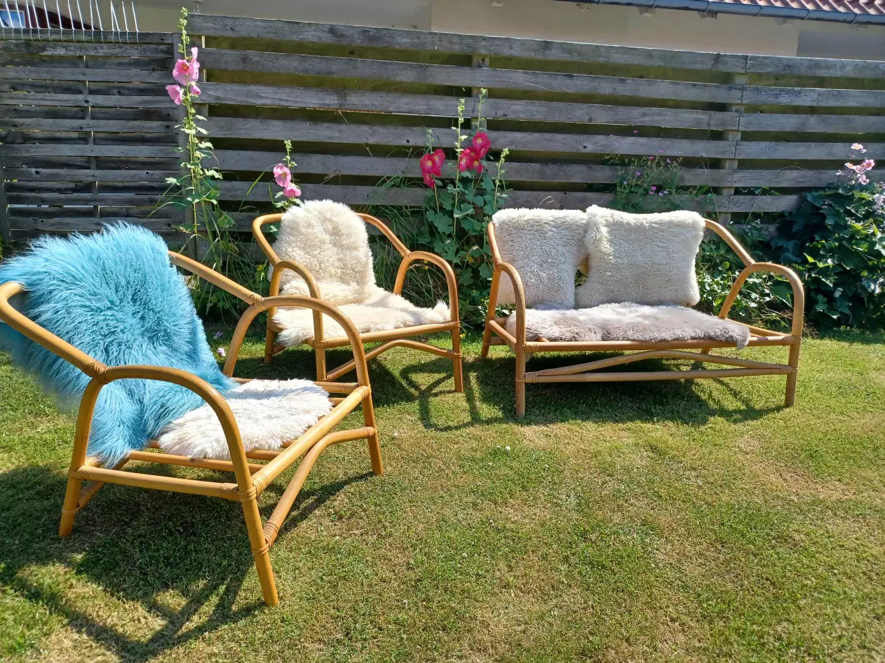 Billede 2 - Bambus sofasæt, med 2 stole