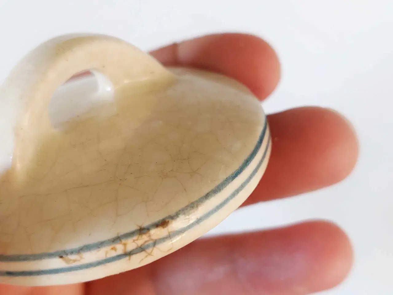 Billede 3 - ​Retro Peberkrukke | Flødefarvet med keramik-låg 