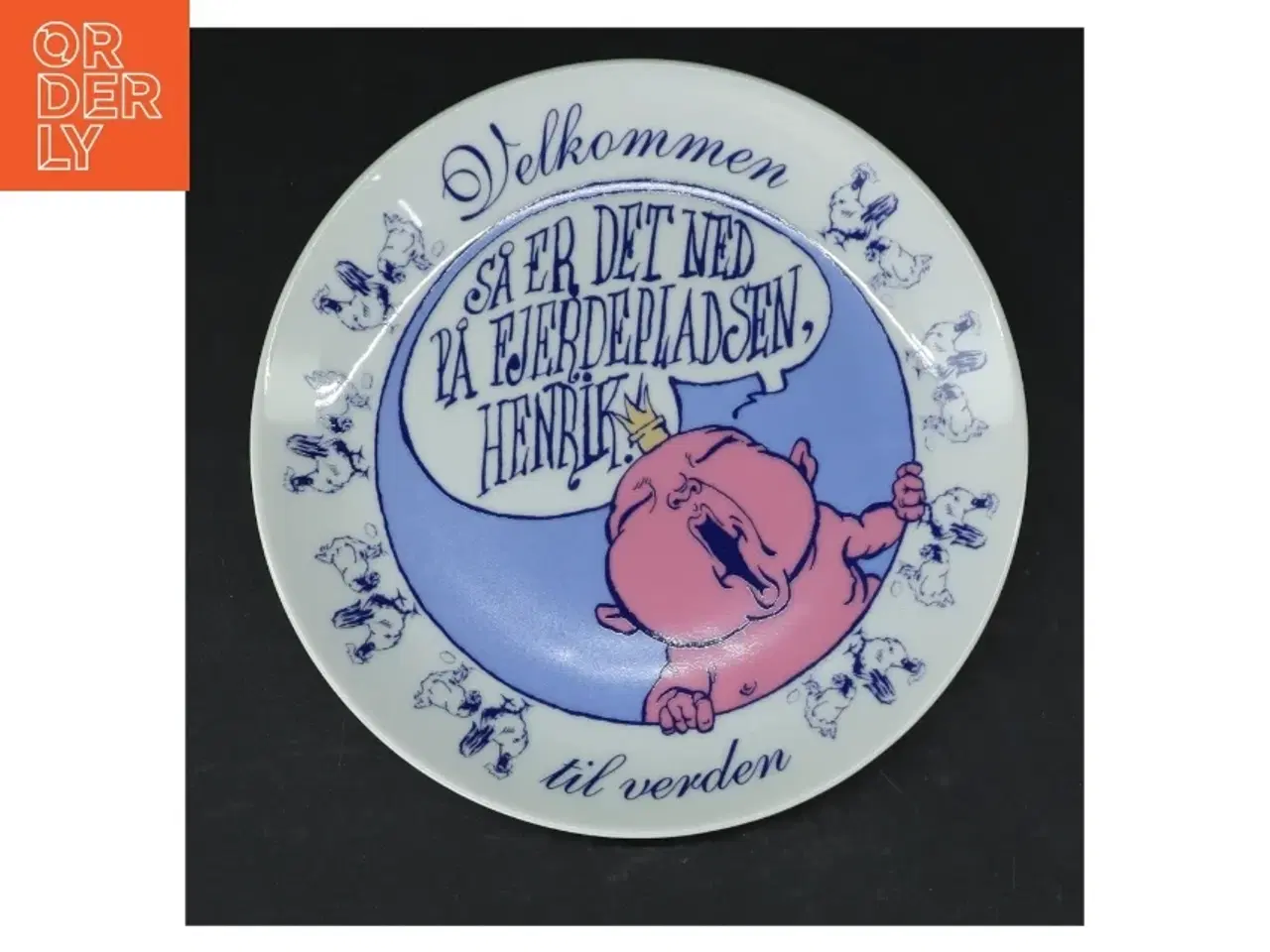 Billede 1 - Samlerplade med baby motiv (str. Ø 19 cm)