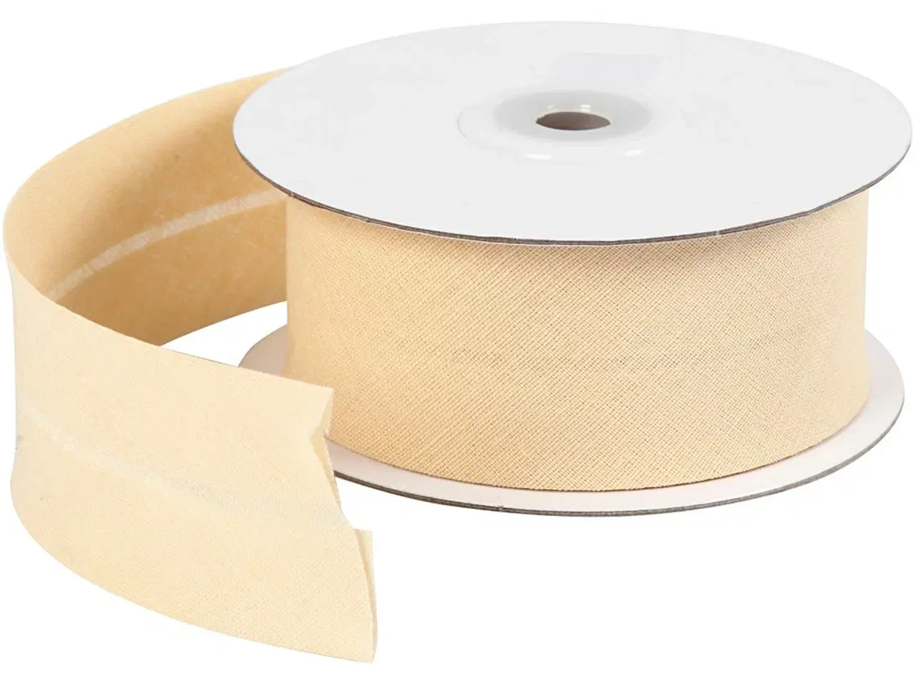 Billede 1 - Skråbånd i Naturfarve - 36 mm, 10 m Rulle