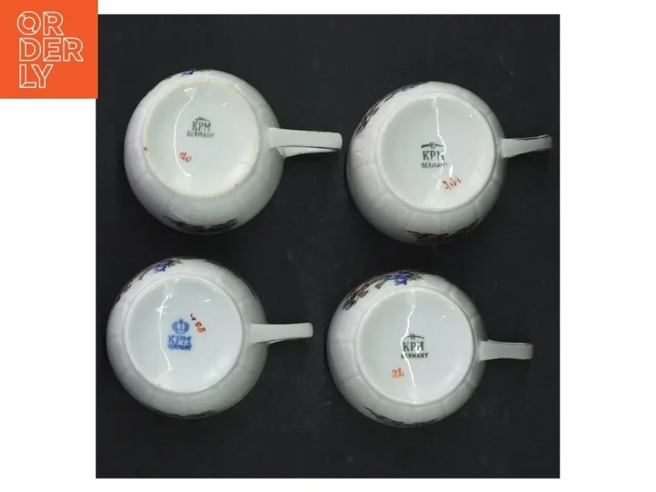Billede 5 - KPM porcelæn kaffestel fra KPM (str. Ø. 12,5 cm. h 6 cm. ø. 6,5 cm)