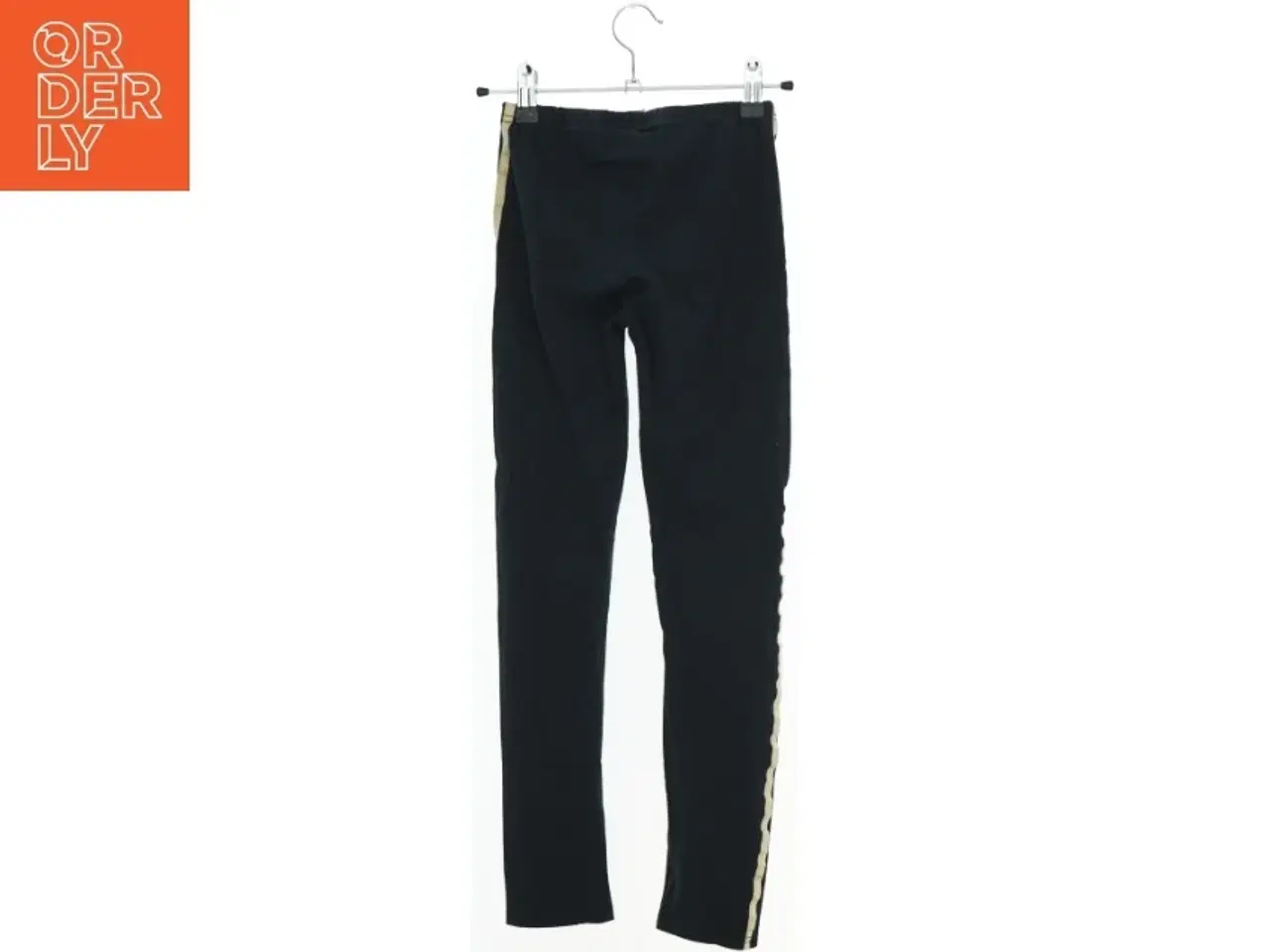 Billede 2 - Sort leggings med guldsider fra Irma (str. 134)