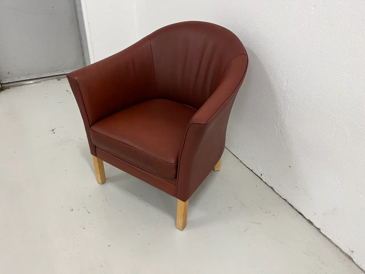 Billede 3 - Mogens Hansen MH80 stol i Gefion cognac læder.