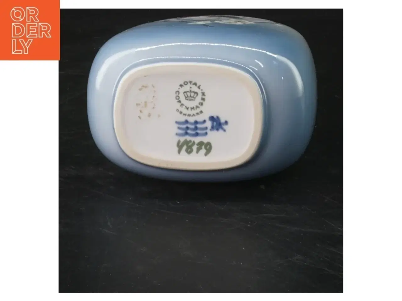 Billede 2 - Porcelænsdekoration med fugl fra Royal Copenhagen (str. 15x9 cm)