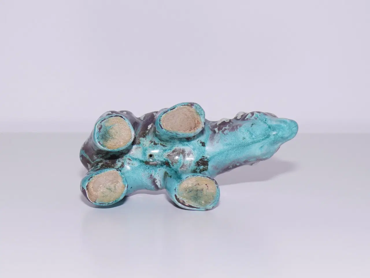 Billede 3 - Ældre isbjørn med smuk glasur fra Michael Andersen