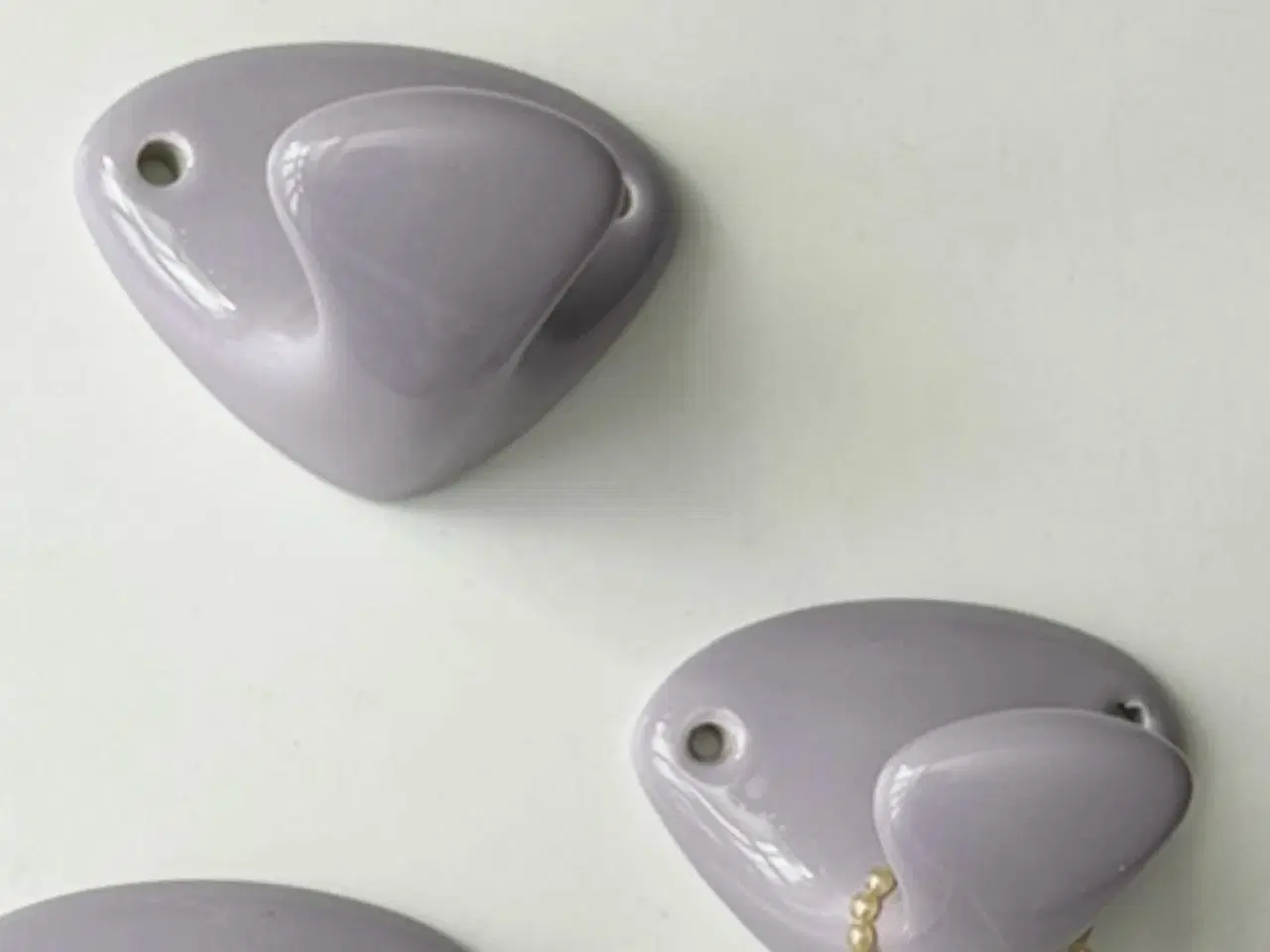 Billede 1 - Fajanceknag, lilla, pr stk