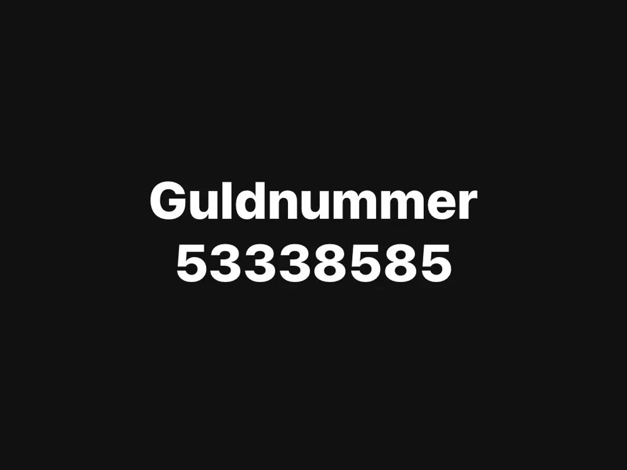 Billede 1 - Guldnummer 