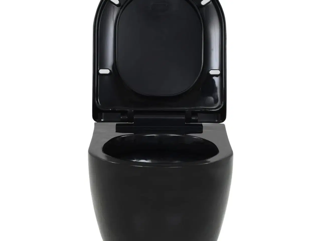 Billede 8 - Væghængt toilet med skjult cisterne keramisk sort