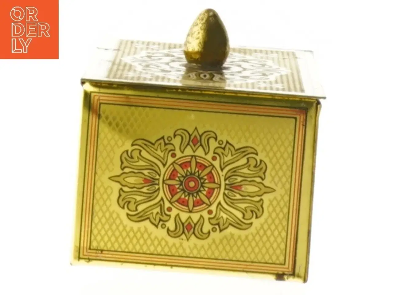 Billede 5 - Vintage smykkeskrin i metal (str. 12x7x6 cm)