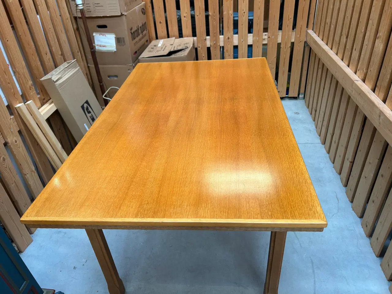 Billede 1 - Spisebord i teak med egestel