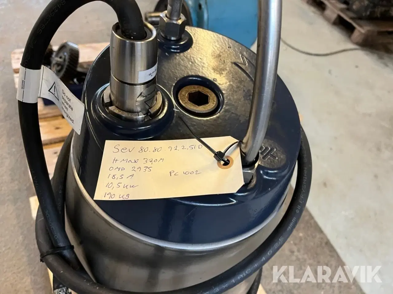 Billede 7 - Pumpe Grundfos SEV 1 styk 80.80.92.2.51D