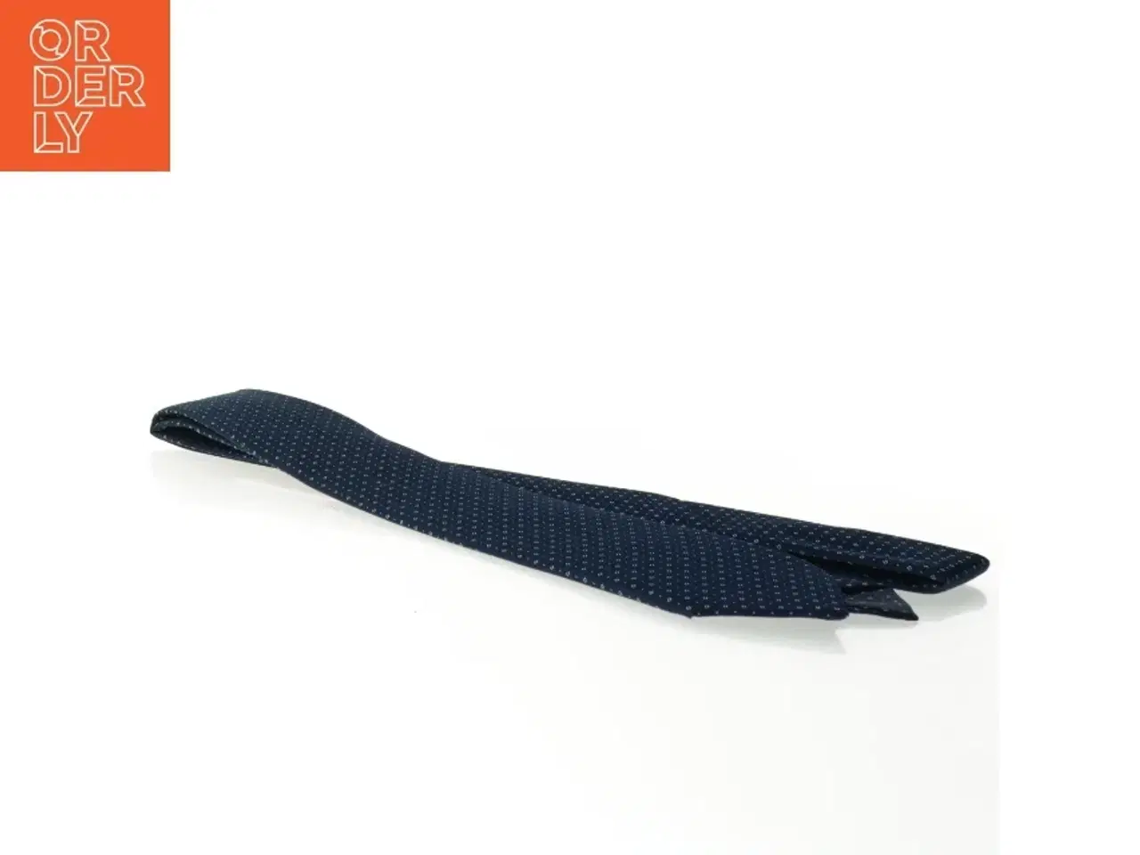 Billede 5 - Mørkeblåt slips med prikker fra Tff (str. 142 x. 7 cm)