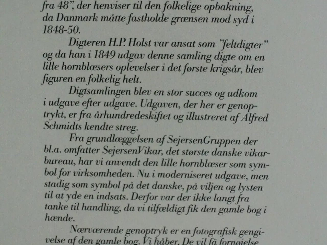 Billede 2 - den lille hornblæser fortalt for børn, af h.p. hol
