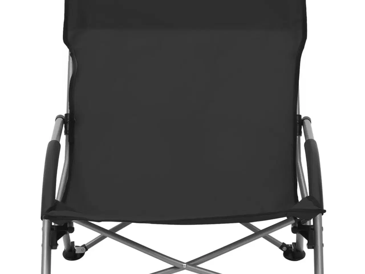 Billede 3 - Foldbare strandstole 2 stk. stof sort