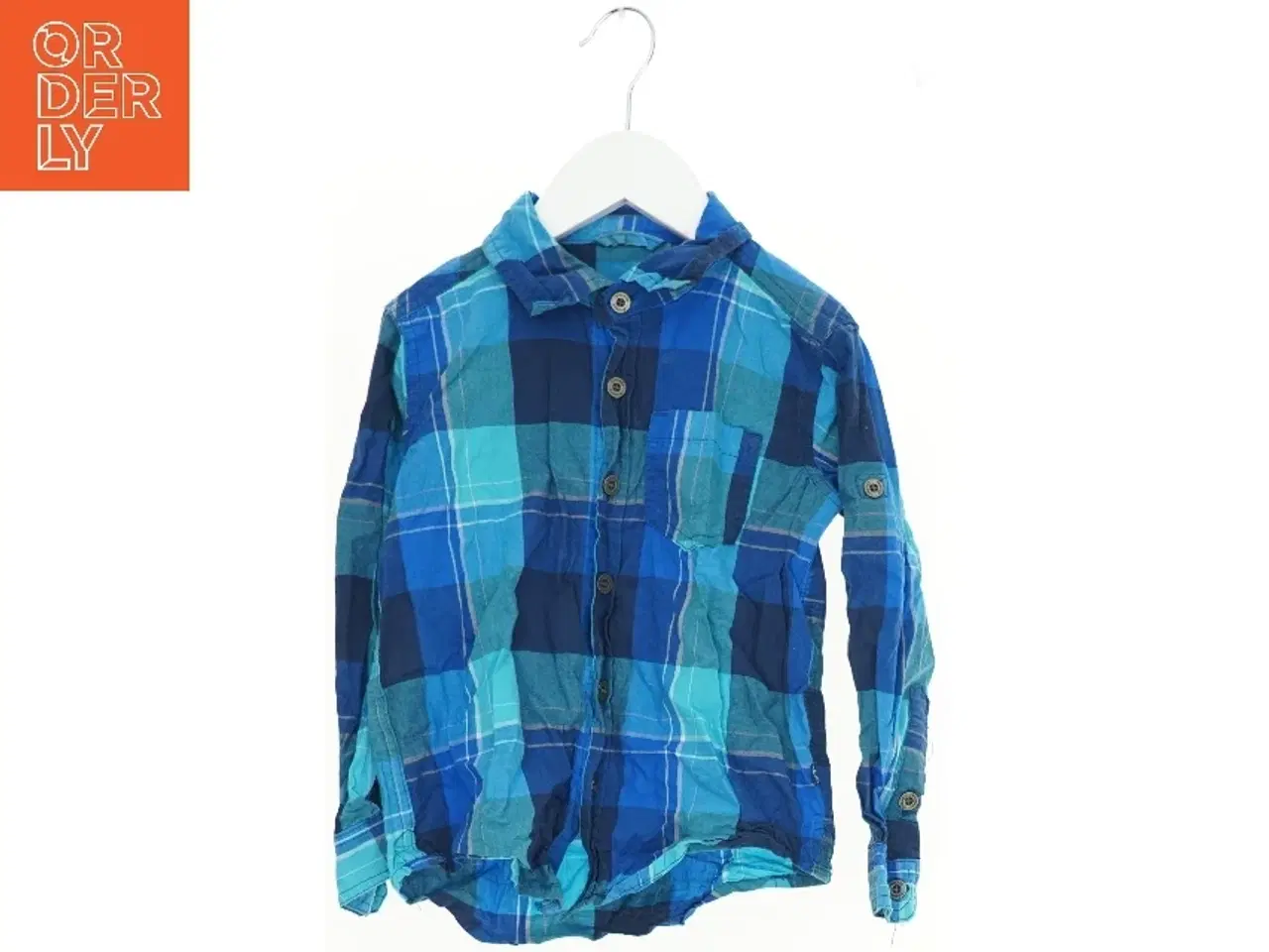 Billede 1 - Blå ternet skjorte fra Friends (str. 110)