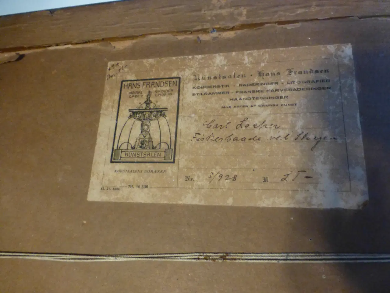 Billede 5 - Carl Locher Radering (1851-1915) Signeret 1907