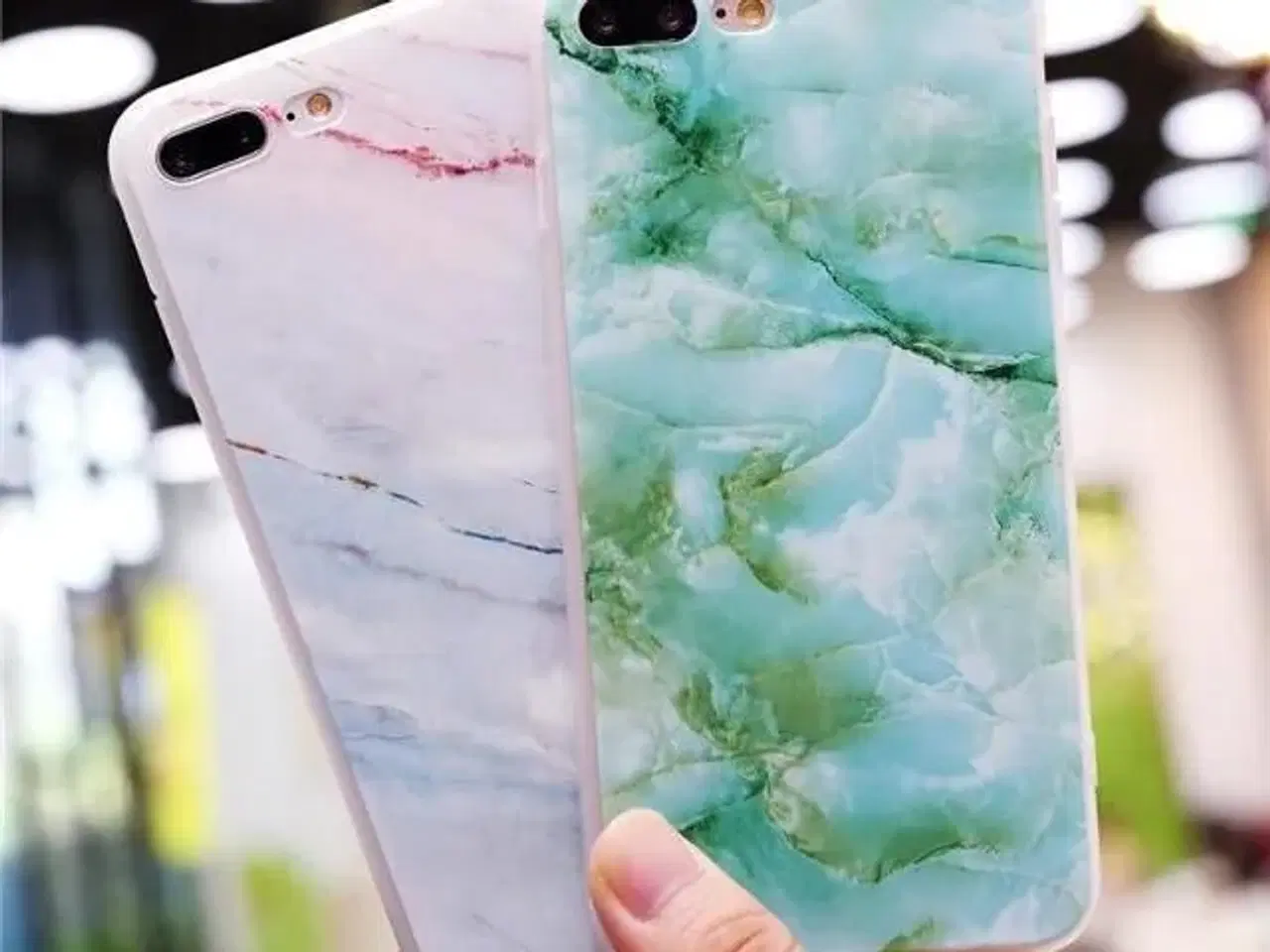 Billede 5 - Grøn marmor cover iPhone 5 5s SE 6 6s 