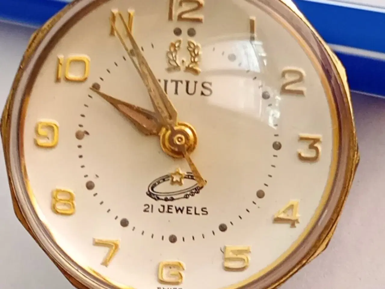 Billede 5 - Schweizisk Titus automatisk ur med kæde af 18 kara