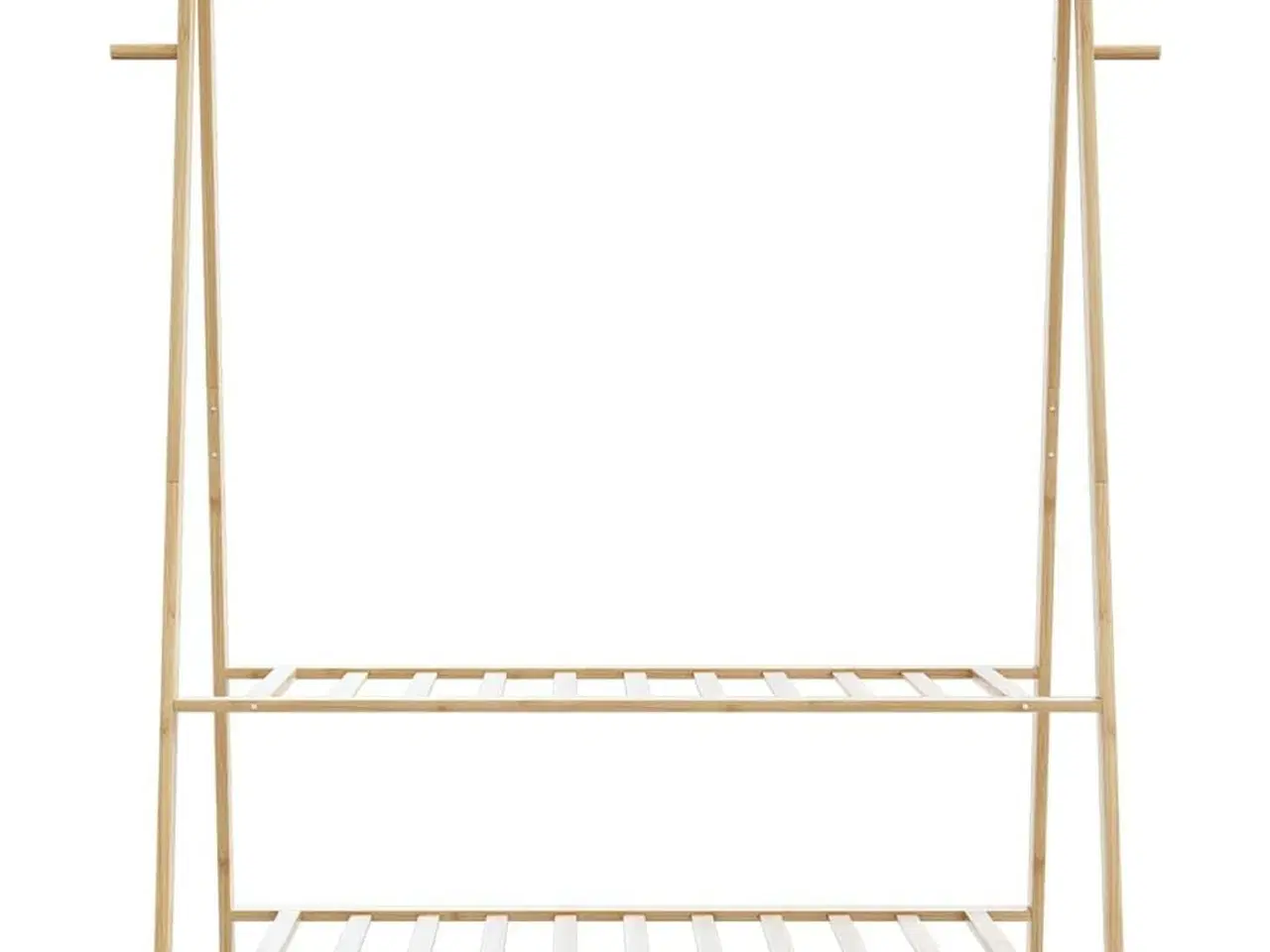 Billede 4 - Tøjstativ med hylder 132x45,5x150,5 cm bambus