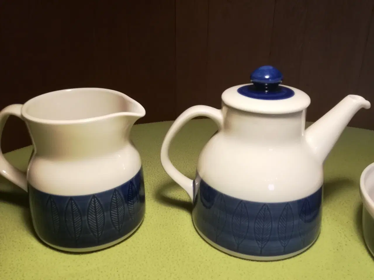 Billede 6 - Blå Koka kopper,skål,kaffekande,mælkekande m.m.