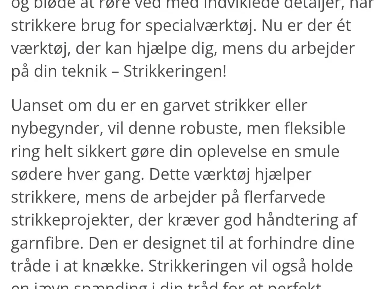 Billede 4 - Strikkeringe, 4 størrelser