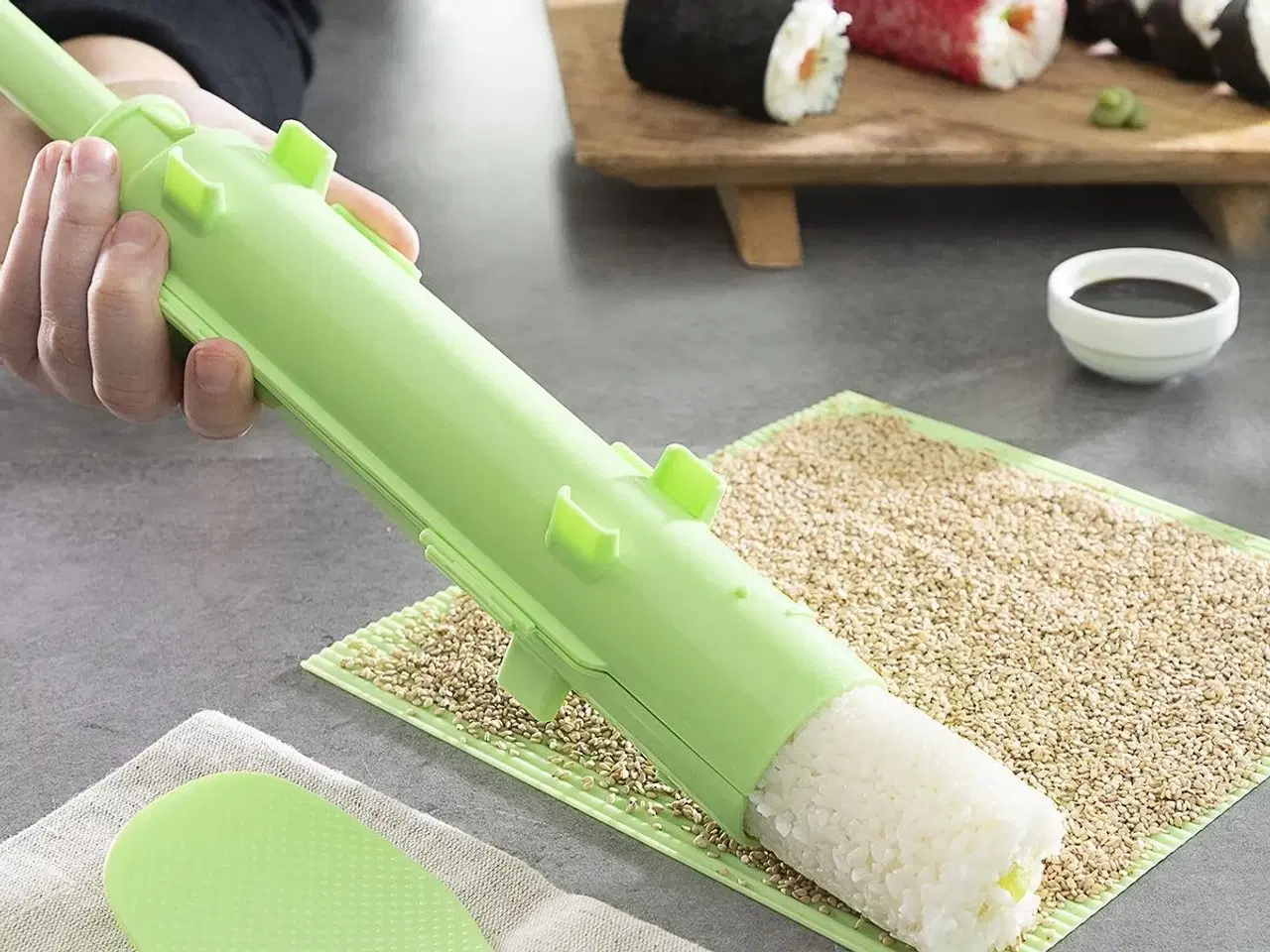 Billede 2 - Sushi sæt - Suzooka, 3 dele, grøn