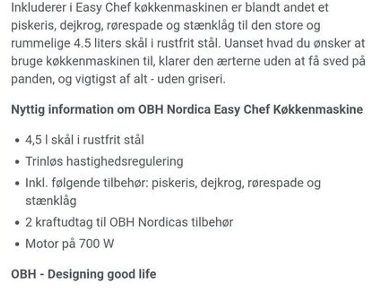 Billede 5 - OBH kithen chef røremaskine, Aldrig brugt