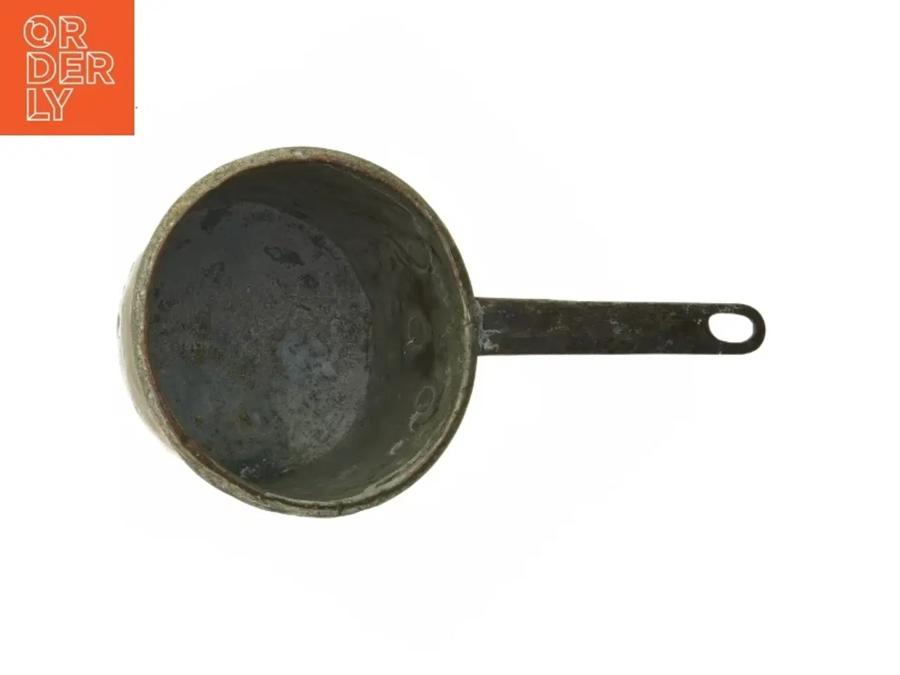 Billede 3 - Gammel kobberkasserolle (str. Ø. 16 cm. længde, 30 cm)