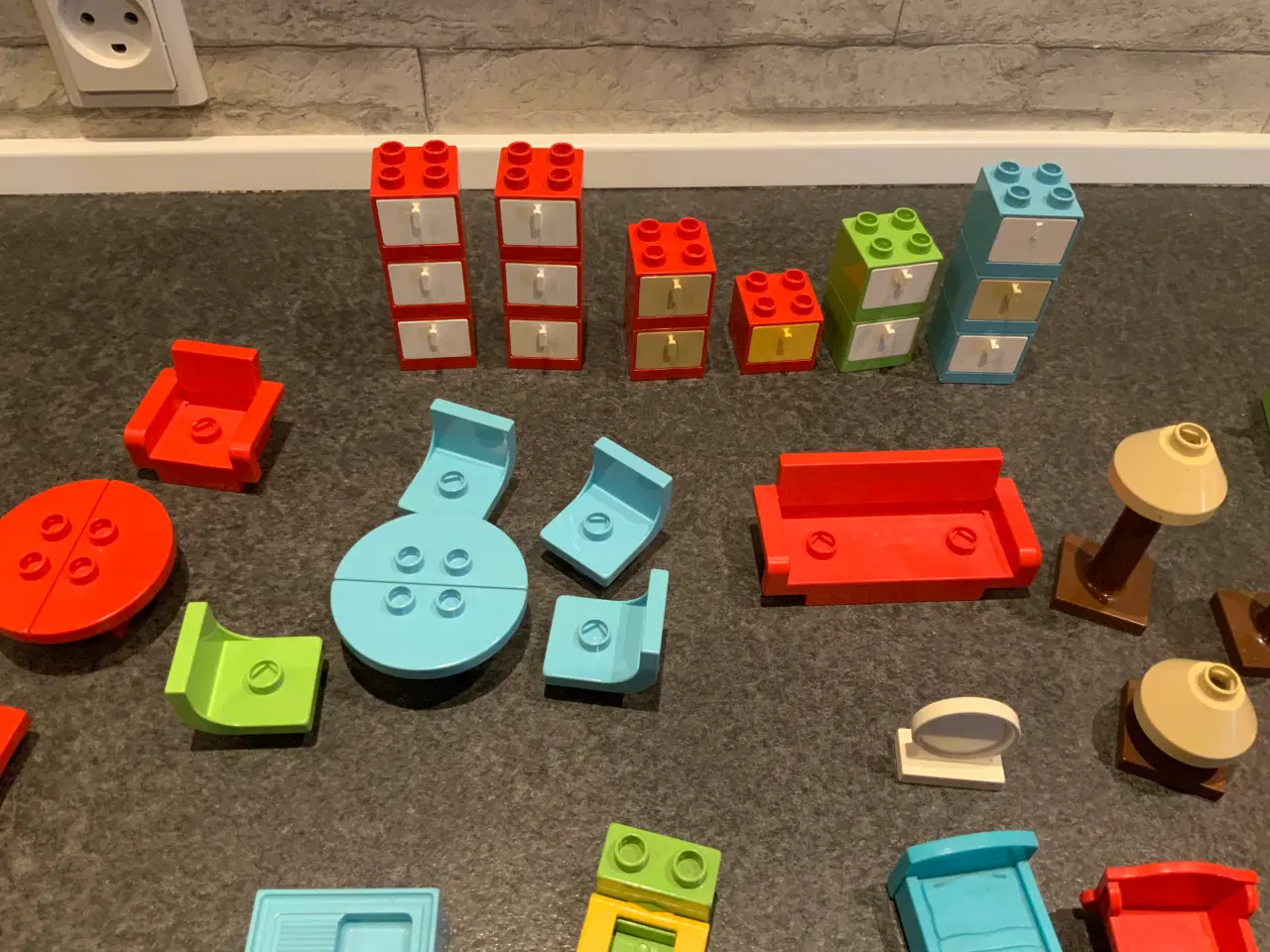 Billede 6 - Retro lego duplo dukkehus møbler