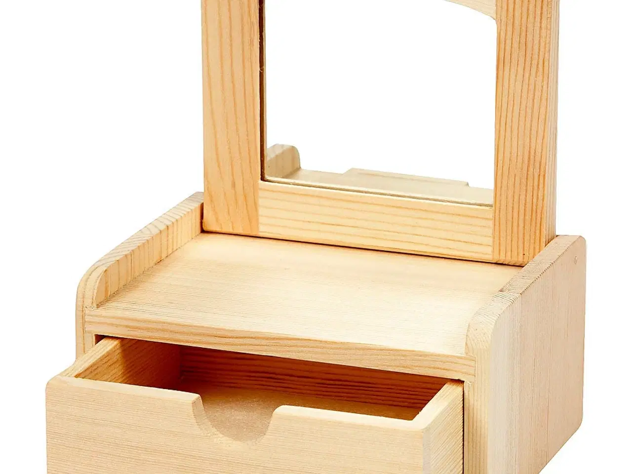 Billede 1 - Skuffe med spejl, str. 12x10x6,5 cm, 1 stk.