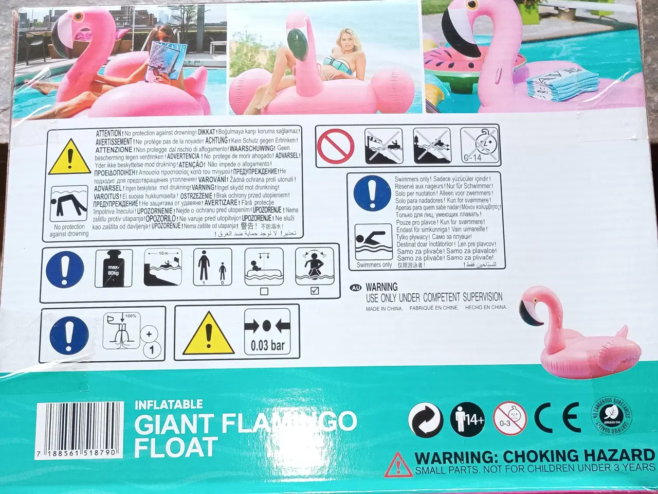 Billede 2 - Kæmpe flamingo badedyr.