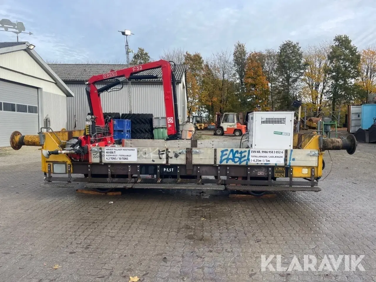 Billede 4 - Togvogn med kran og generator