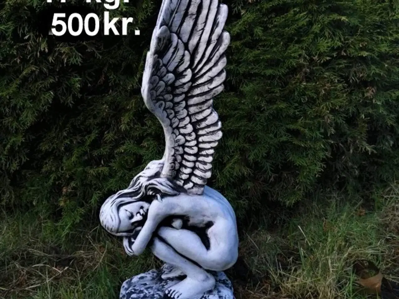 Billede 5 - 🕊️👼🌿Havefigurer - Engle i beton – smukke 🕊️👼 