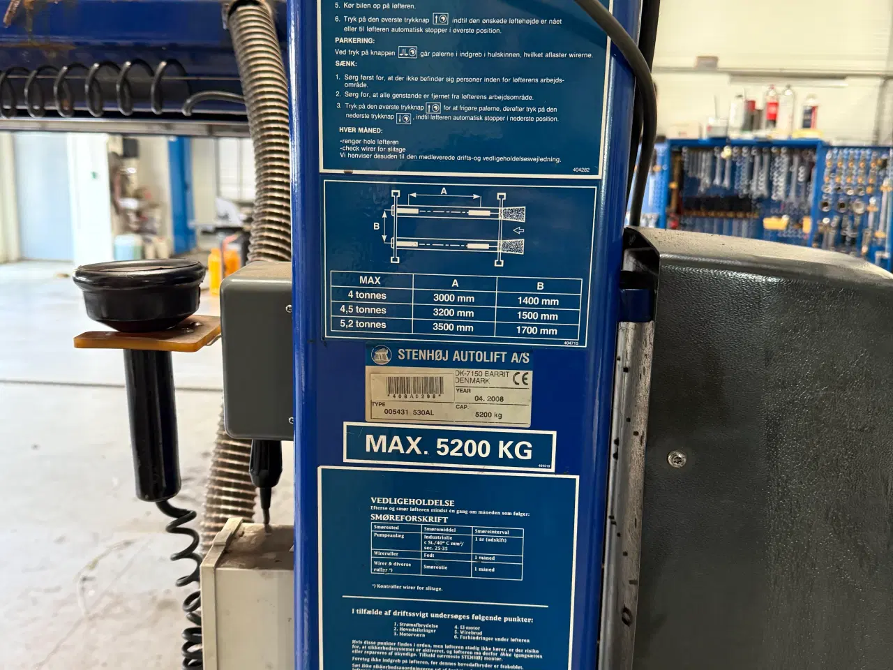 Billede 2 - 4 søjlet Stenhøj lift