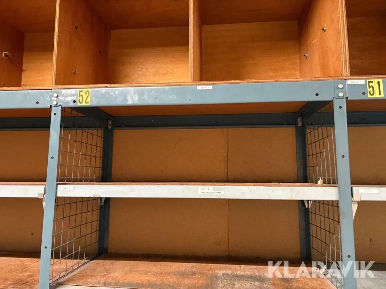 Billede 9 - Værkstedsreoler 10 sektioner