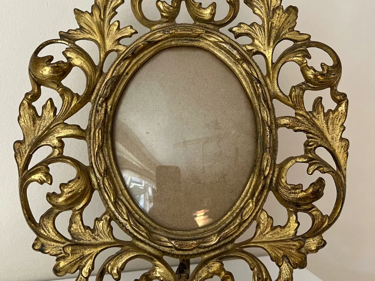 Billede 1 - Smuk tung antik messing ramme fra start 1900 