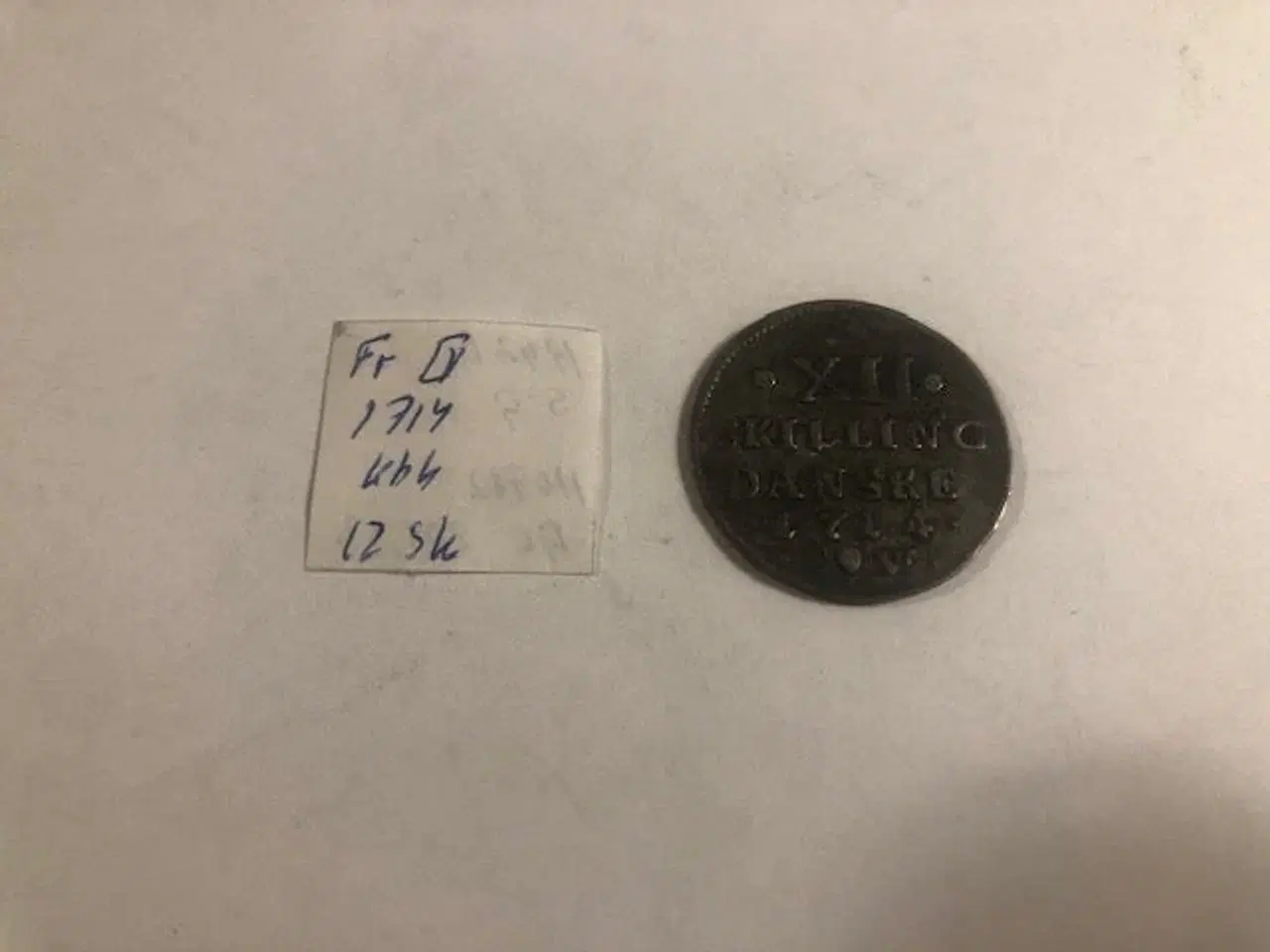 Billede 1 - 12 Skilling 1714 Denmark