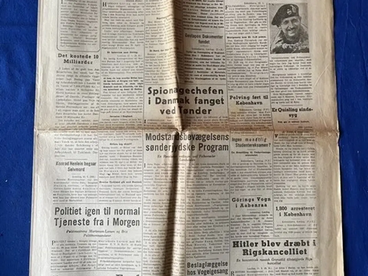 Billede 1 - Avis - Heimdal - 12. Maj 1945 - Gøring dømtes til Døden.