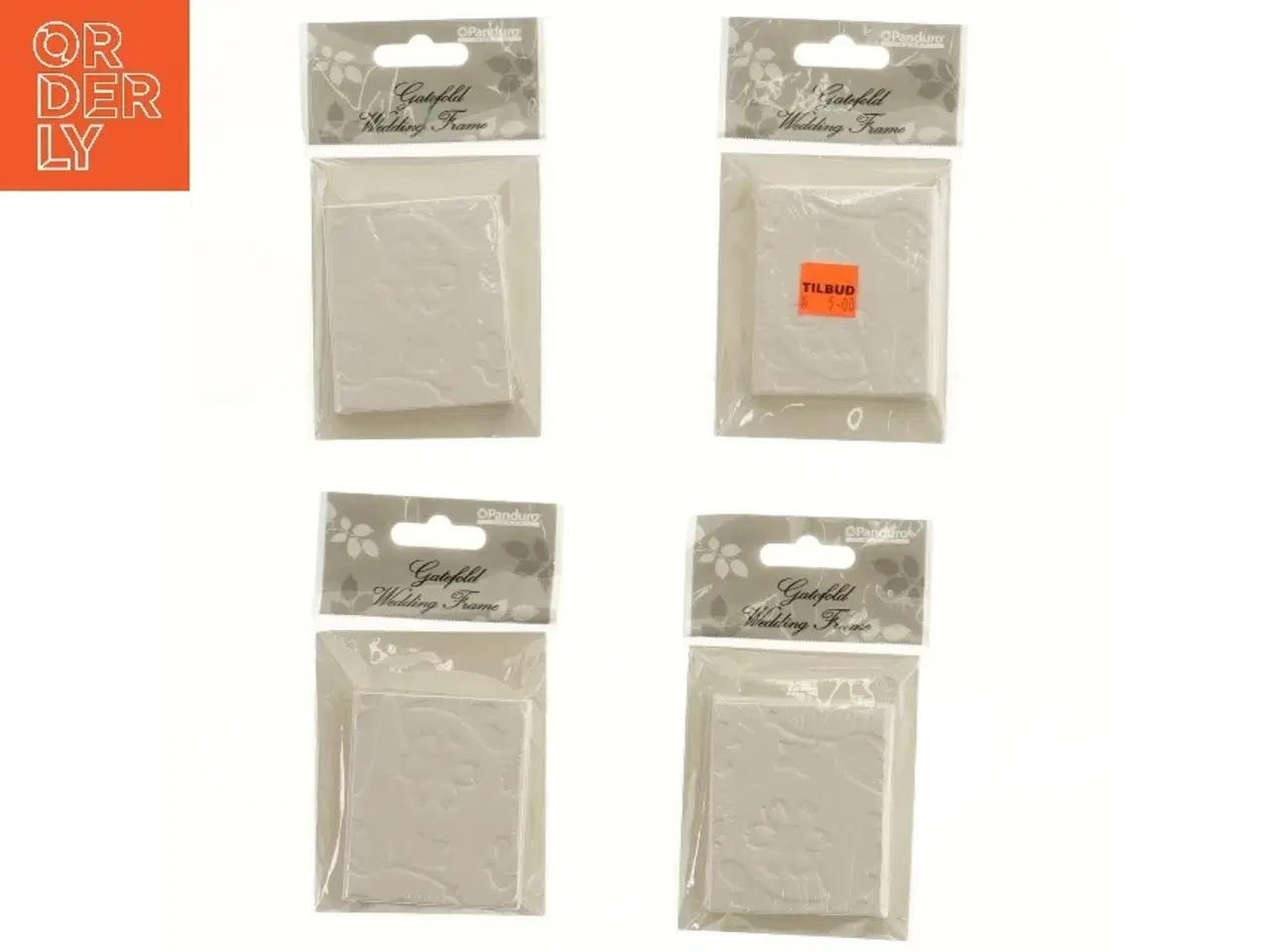 Billede 1 - Fire gatefold bryllupsrammer fra Panduro (str. 7x5,5 cm)