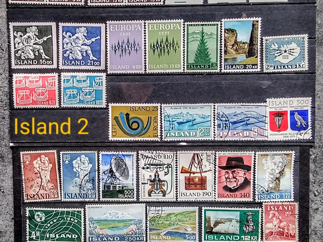 Billede 2 -  Island frimærker 