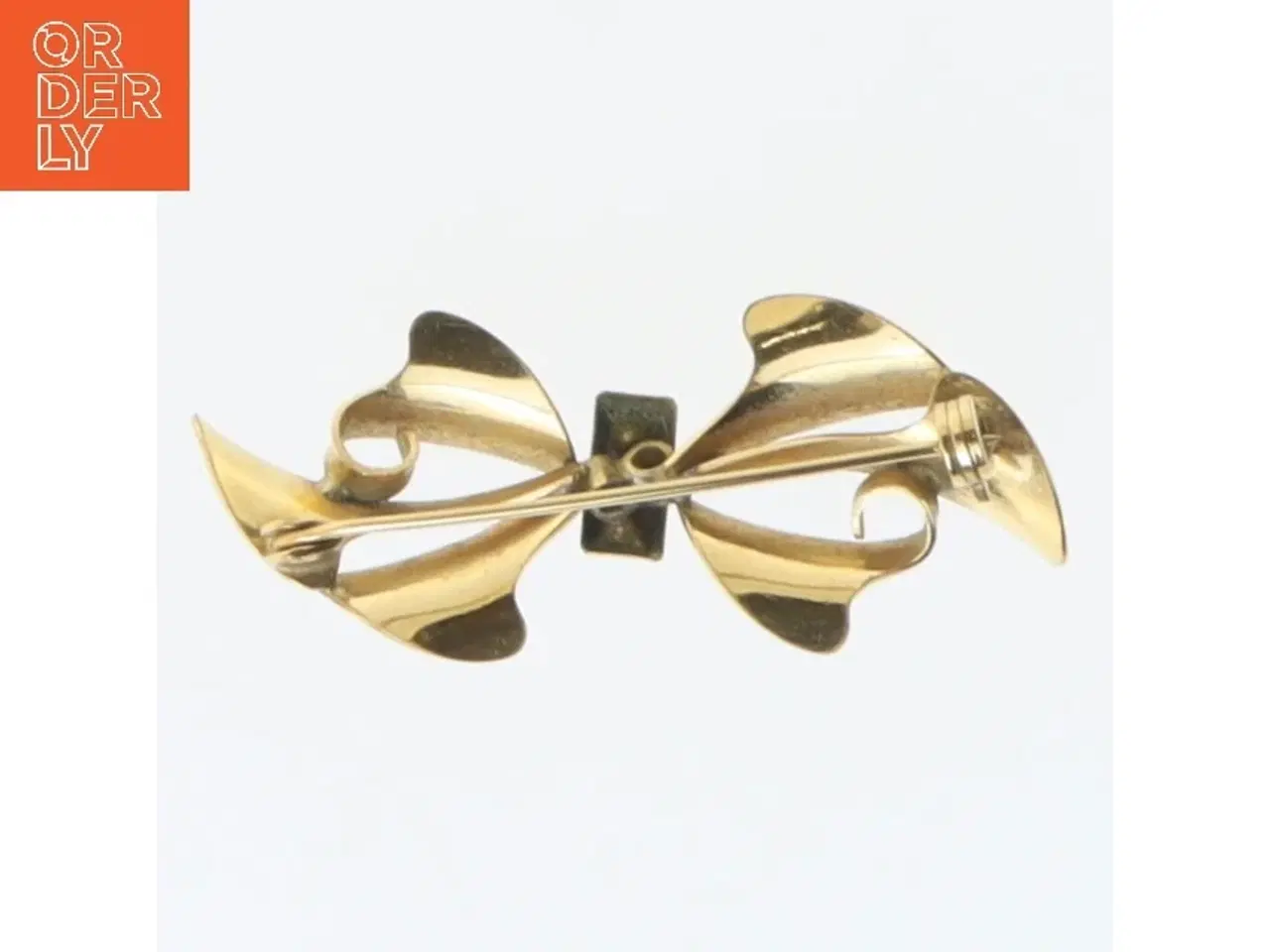 Billede 2 - Vintage broche med dekorative sten (str. 5 cm)